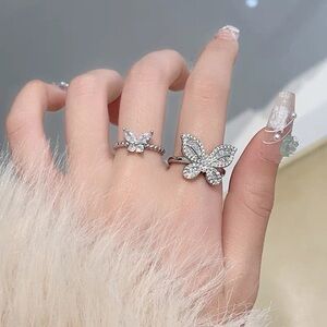 Diamond bow ring women fashion personality design exquisite‎